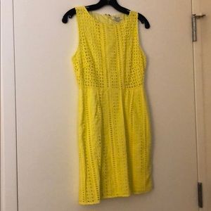 Yellow Madewell lace dress
